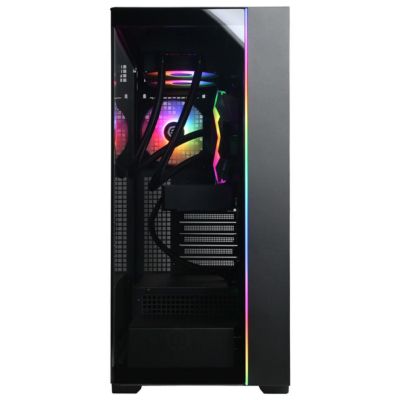 Gamer Supreme Liquid Cooled Gaming Desktop Computer, AMD Ryzen 7 9700X 3.8GHz, 32GB RAM, 2TB SSD, NVIDIA GeForce RTX 5070 12GB, Windows