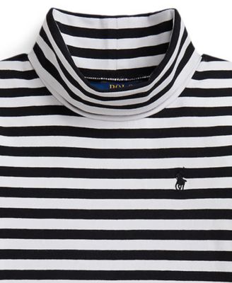 Girls' 2T-6X Striped Turtle Neck Dress