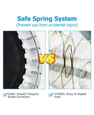 Mini Folding 36'' Trampoline Portable Recreational Fitness Rebounder