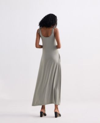 Women's Maxi Dress with Shoulder Tie-Details
