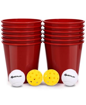 Yard Pong Giant Pong Game Set Carry Bag Outdoor Backyard Game