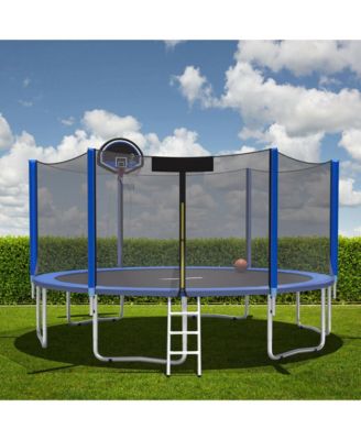 12FT Trampoline Replacement Safety Pad Bounce Frame Waterproof Spring Cover