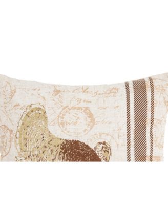 Thanksgiving Turkey Printed Accent Throw Pillow 18" x 18"