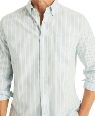 Men's Printed Long-Sleeve Oxford Shirt