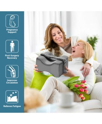 Side Sleepers Leg Hip Spine Support Ergonomic Wedge Cushion Memory Foam Knee Pillow with Washable Cover