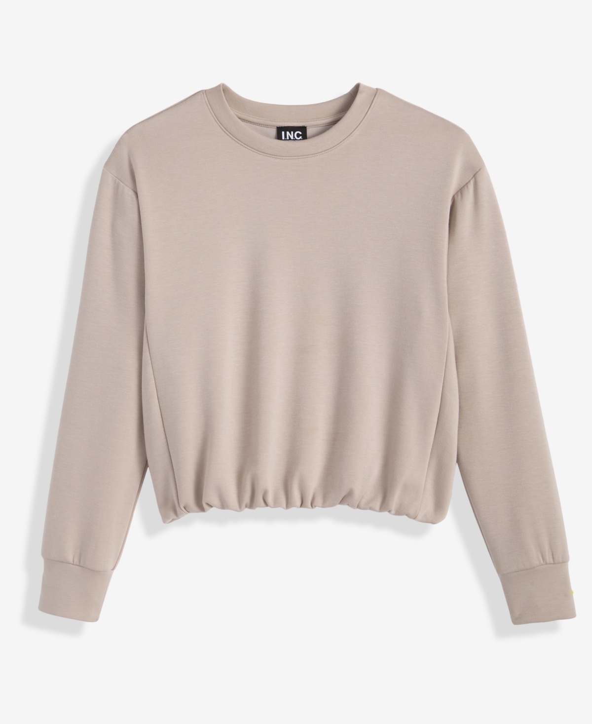 I.n.c. International Concepts Petite Crewneck Bubble-Hem Top, Macy's Exclusive