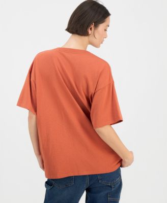 Junior's Oceanic Heritage Graphic Cotton T-Shirt 