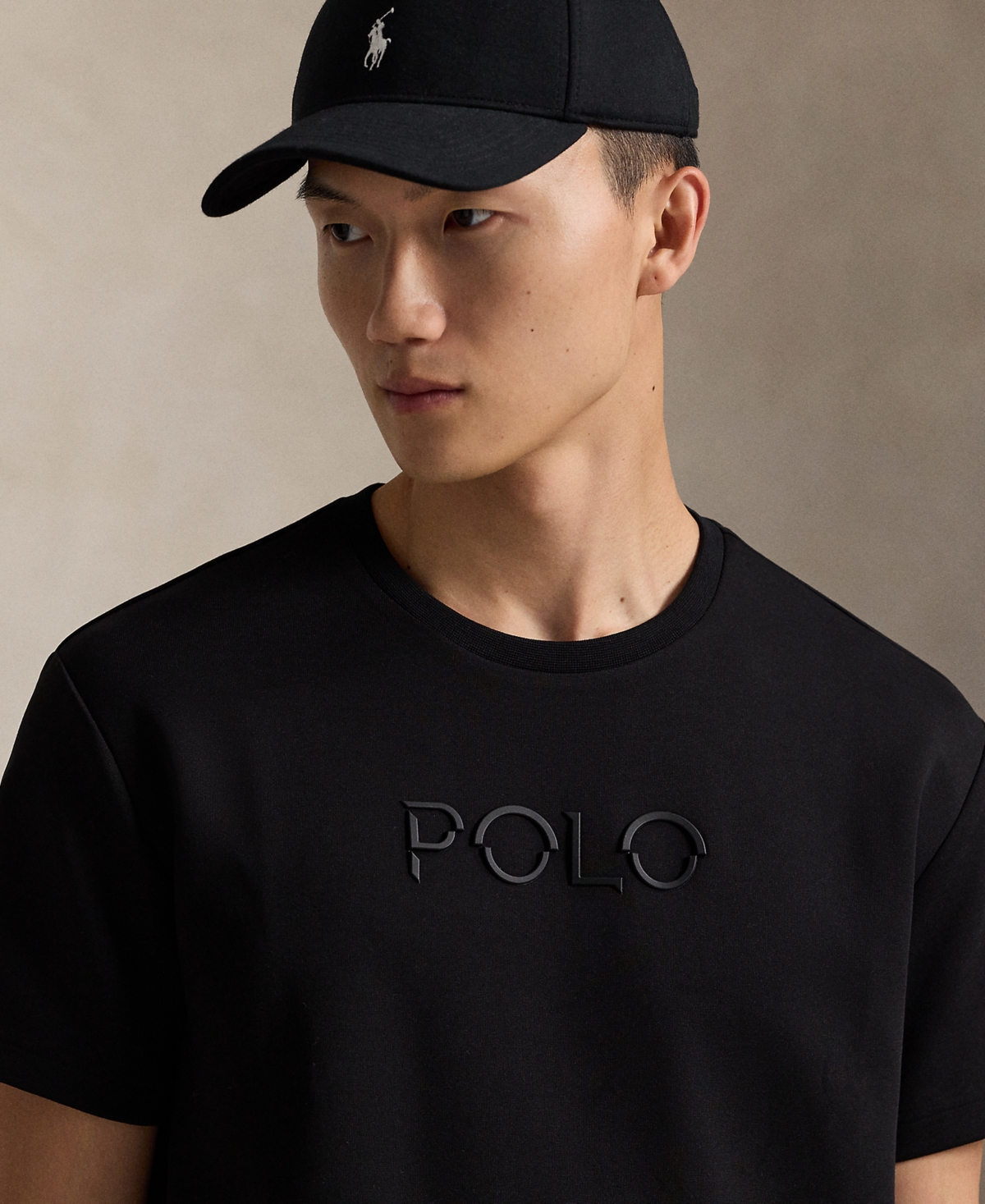 Polo Ralph Lauren Men's Classic Fit Logo Double-knit T-shirt In Black