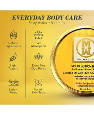 Solid Lotion balm - White Tea Jasmine 2oz