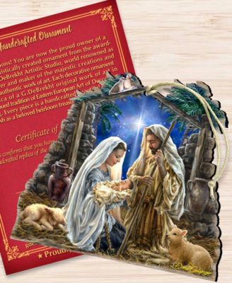 Glory to God Wooden Ornament