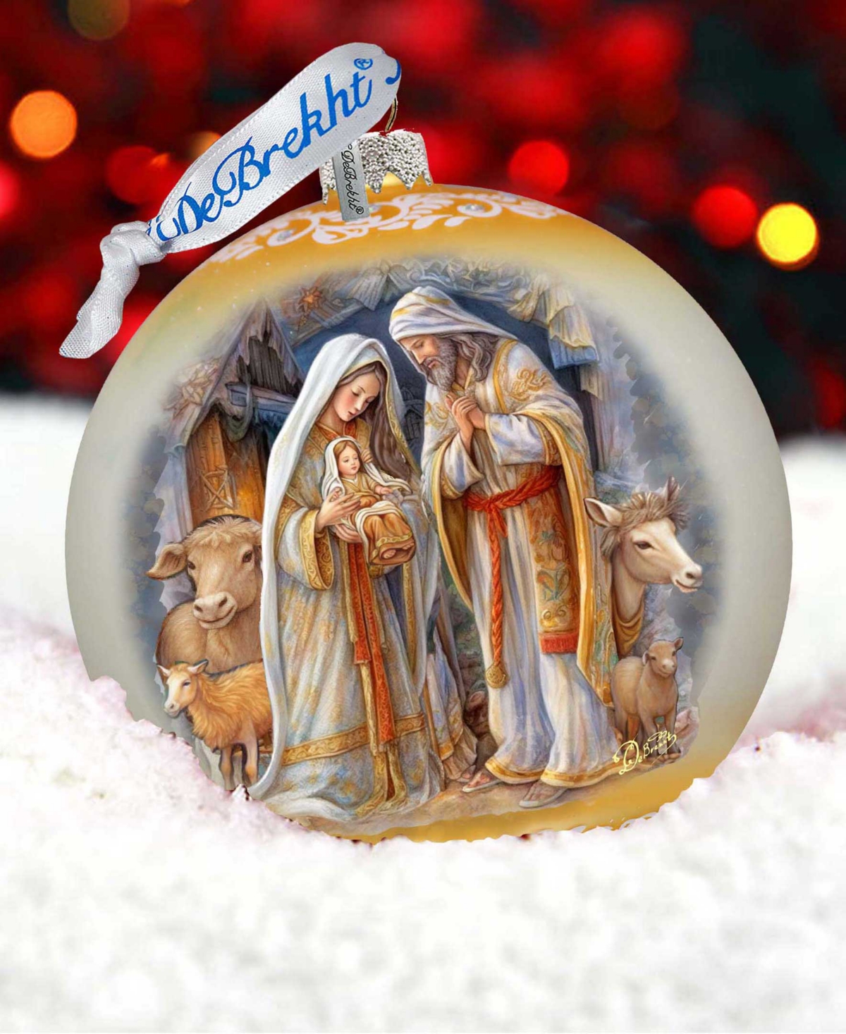 G.debrekht G. Debrekht Nativity Chronicles Le Glass Ornament In Multi