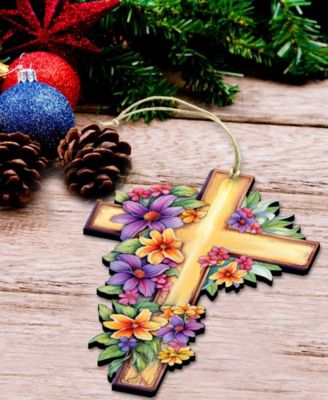 Serenity Cross Christmas Ornament