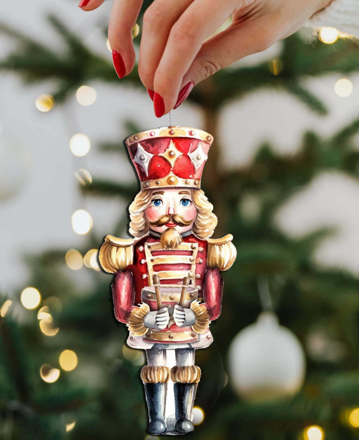Designocracy Nutcrackers Christmas Ornaments, Set Of 3 In Multi