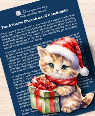 Christmas Cats Clip Ornaments, Set 3