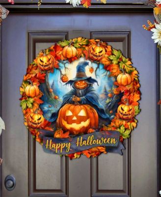 Halloween Wreath Door Hanger