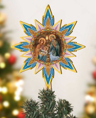 Orthodox Nativity Wooden Tree Topper