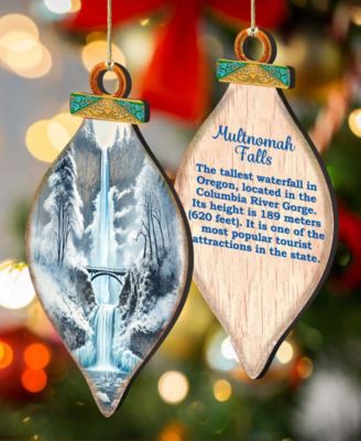Sea Life Wooden Ornaments, Set of 12