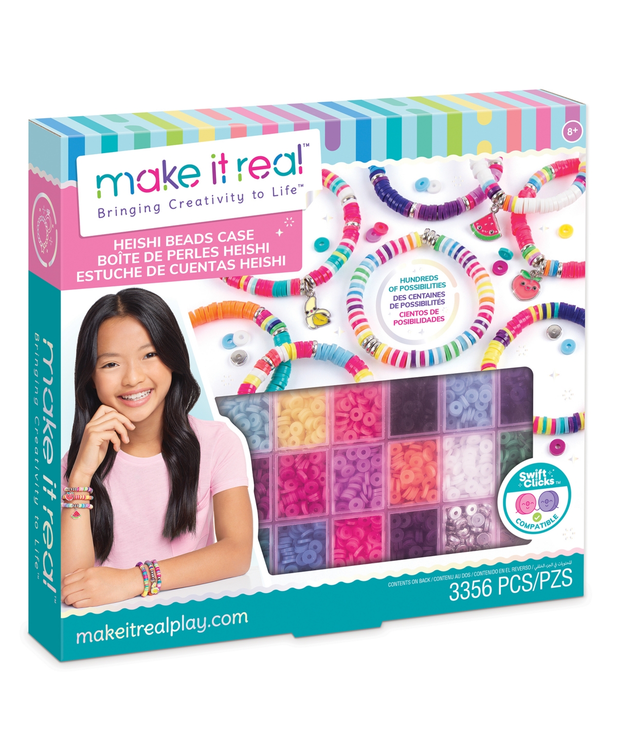 Make It Real Swift Click Compatible Heishi Bead Kit In Multi