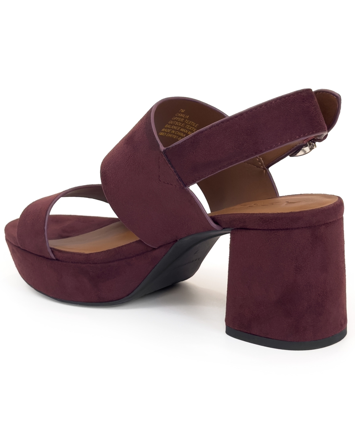 Aerosoles Women's Camilia Pump Heel Sandals In Burgundy