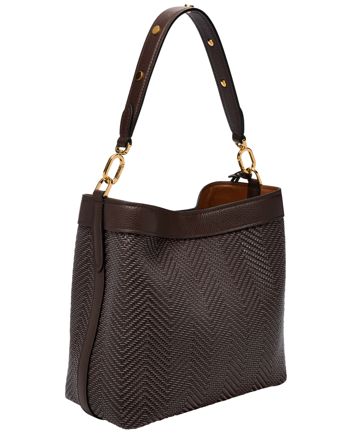 Fossil Jessie Bucket Shoulder Bag In Brown