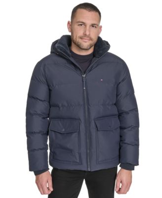 Tommy Hilfiger - Men's Two Pocket Hooded Puffer Jacket