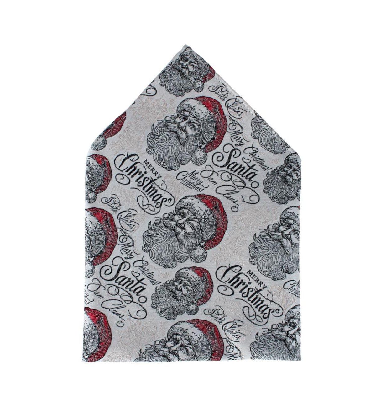 Мужской карманный платок Santa Claus Is Watching Silk 12х12
