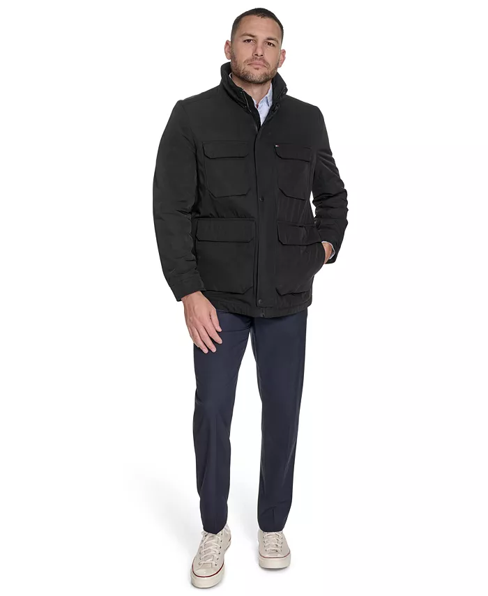 Men's Four Pocket Military-Inspired Field Jacket - thumbnail 9