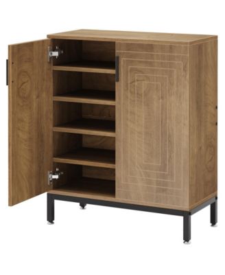 Shoe Cabinet, 20 Pairs Entryway Shoe Storage Cabinet with Shelves, 5-Tier Modern Free Standing Shoe Racks