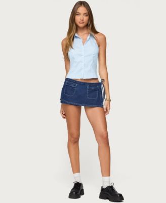 Women's Debra Tailored Pinstripe Button Up Top