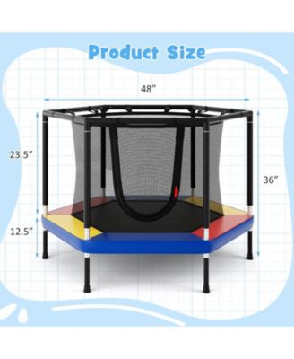 48'' Recreational Trampoline for Kids 4 FT Indoor & Outdoor Trampoline