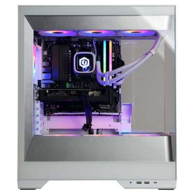 Gamer Supreme Liquid Cooled Gaming Desktop Computer, AMD Ryzen 7 9800X3D 4.7GHz, 32GB RAM, 2TB SSD, AMD Radeon RX 9060 XT 16GB, Windows