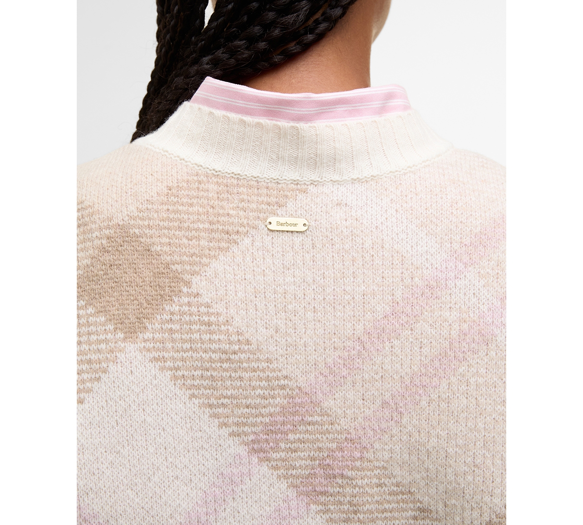 Barbour Sara Plaid Wool Blend Sweater In Multi