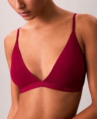 Women's Form To Body Lightly Lined Triangle Bralette QF6758