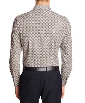 Men's Samuel Spread Collar Patterned Shirt