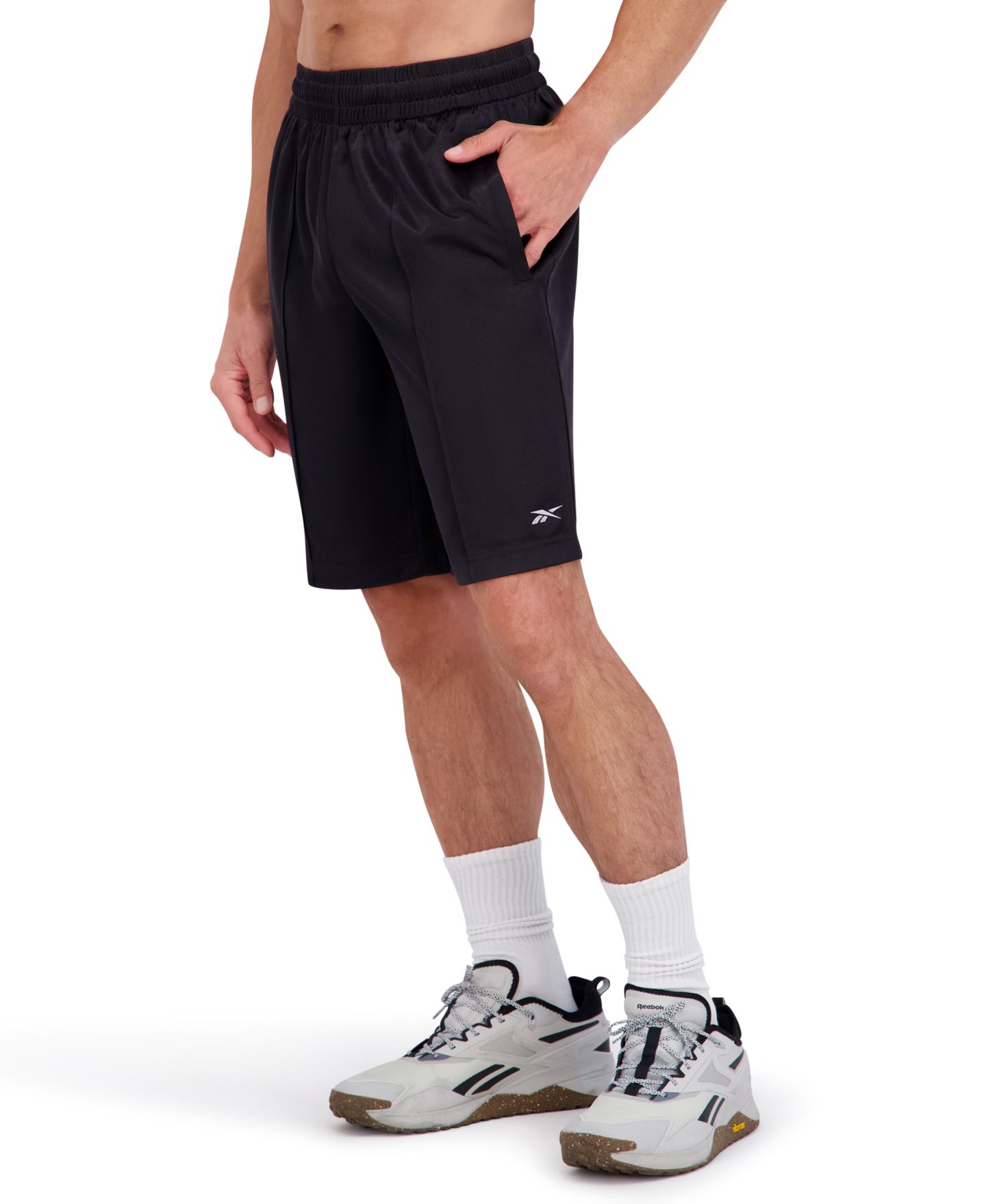 Мужские шорты Reebok Dazzle Regular Fit, цвет: Чёрный — фото 2