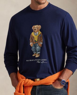 Men's Big & Tall Bear Print Long-Sleeve T-Shirt