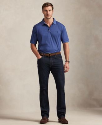 Men's Big & Tall Plaid Short Sleeves Polo Shirt