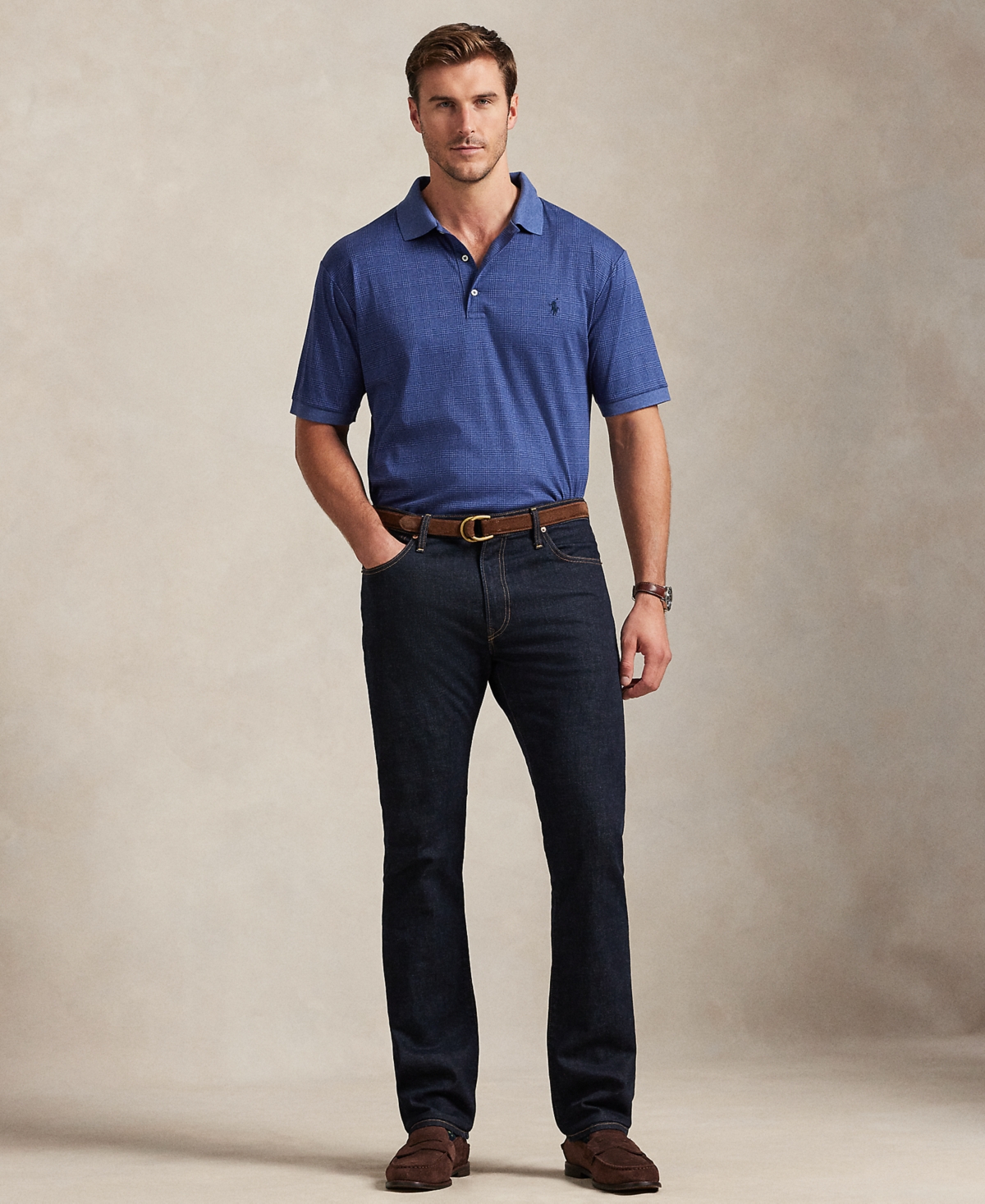 Polo Ralph Lauren Men's Big & Tall Plaid Short Sleeves Shirt