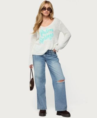 Womens Palm Springs Light Knit Sweater