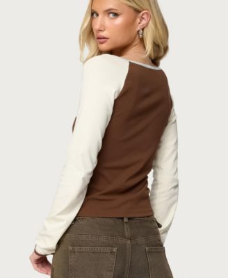 Women's Ronie Contrast Raglan Top