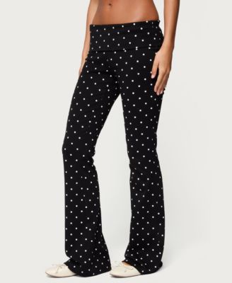 Women's Daliya Polka Dot Fold Over Pants