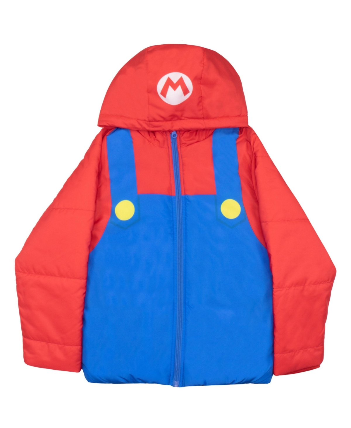 Mario Big Boys Super Graphic Print Puffer Winter Coat Jacket