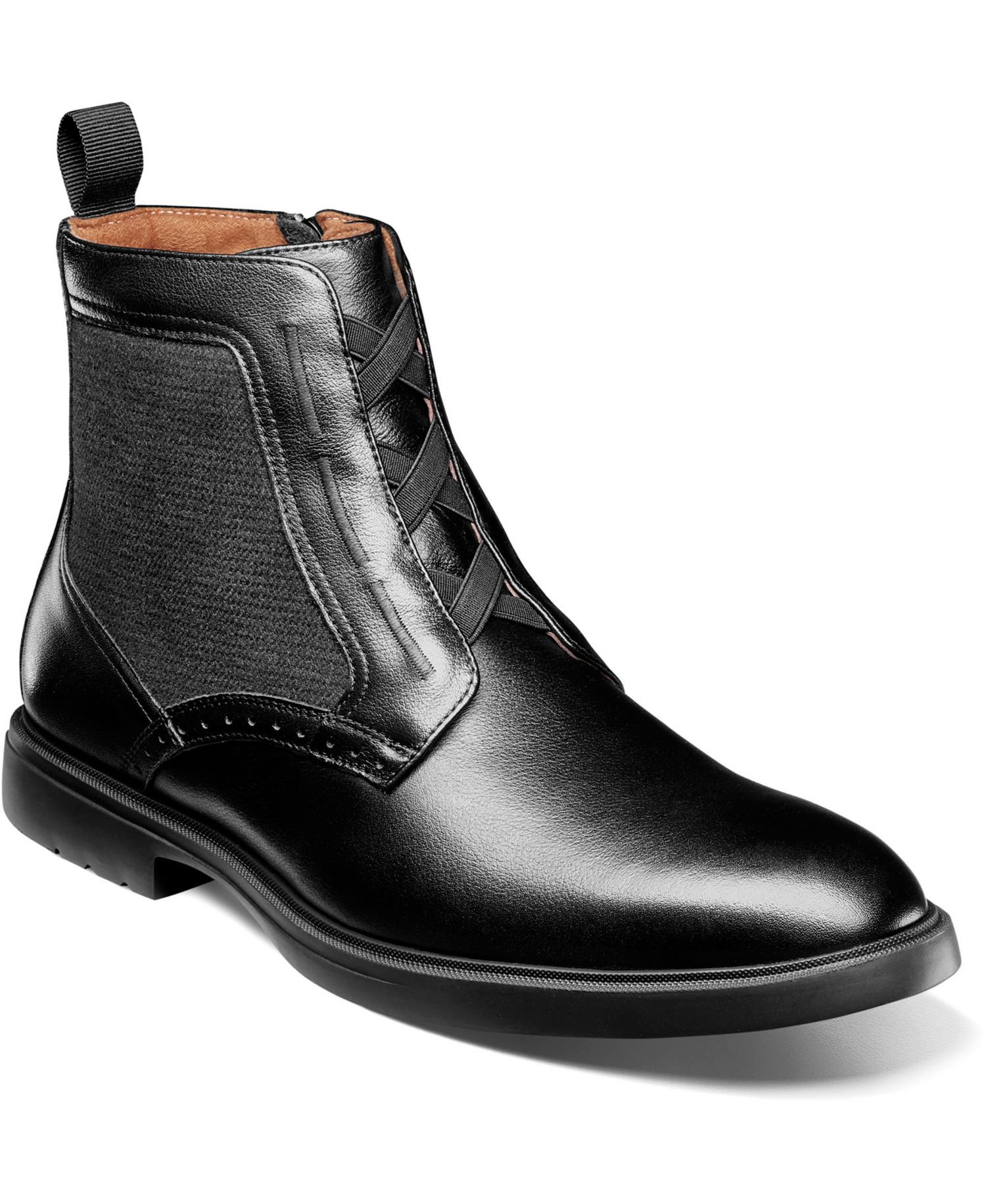 Men's Thompson Elastic Lace Round Toe Boots
