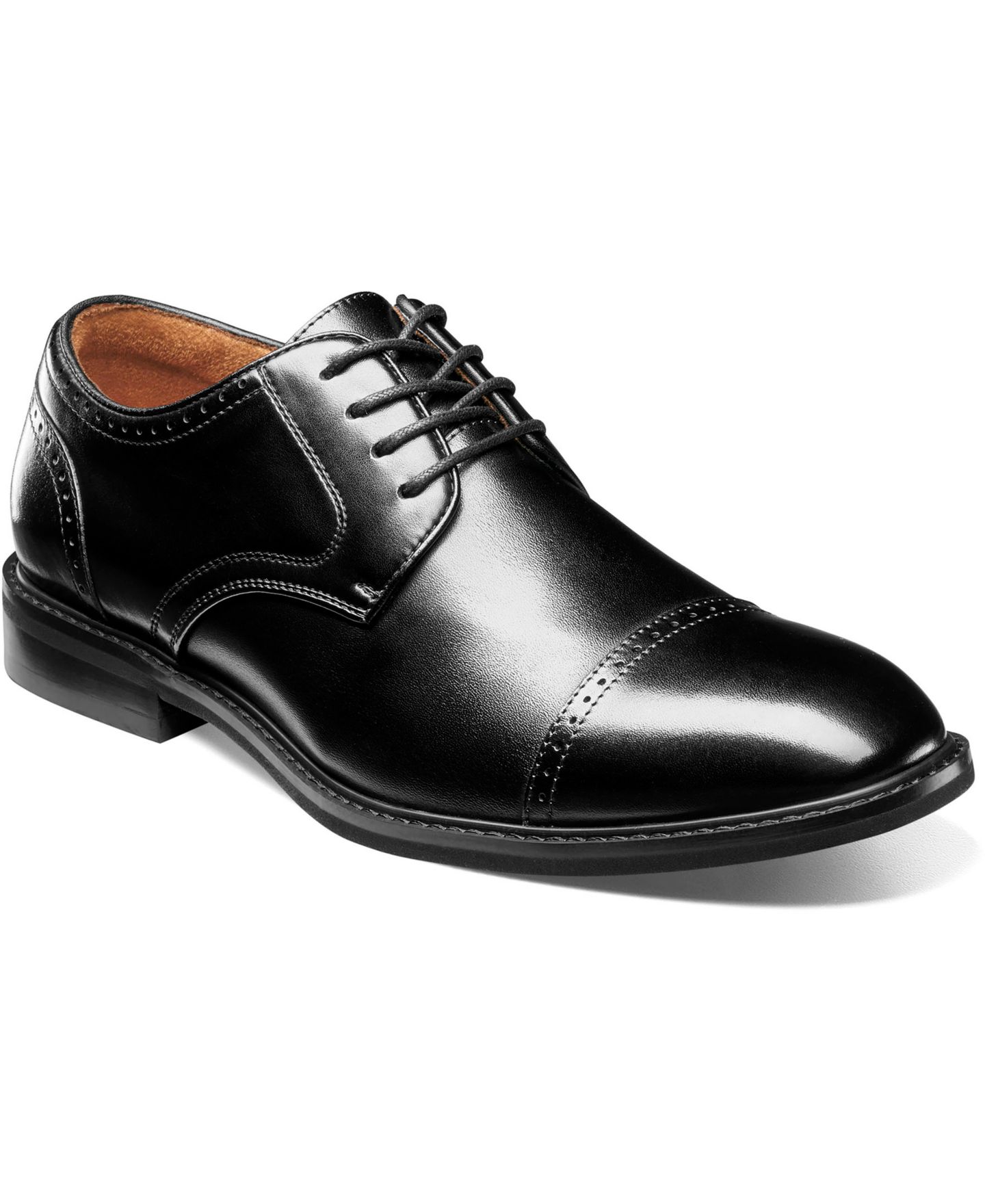 Мужские туфли Stacy Adams Bailey Almond Toe Oxford, цвет: Чёрный — фото 1