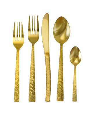 Baily 20 Piece Flatware Utensil Set, Stainless Steel Silverware Metal Service for 4