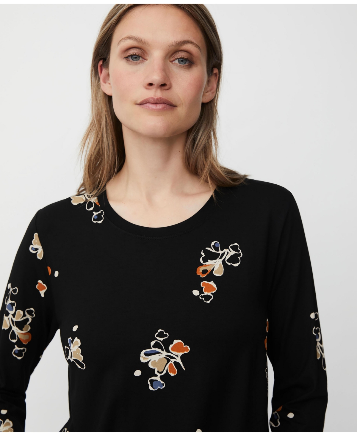 Masai Copenhagen Women's Long Sleeve Round Neck Blouse