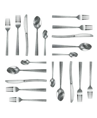 Baily 20 Piece Flatware Utensil Set, Stainless Steel Silverware Metal Service for 4