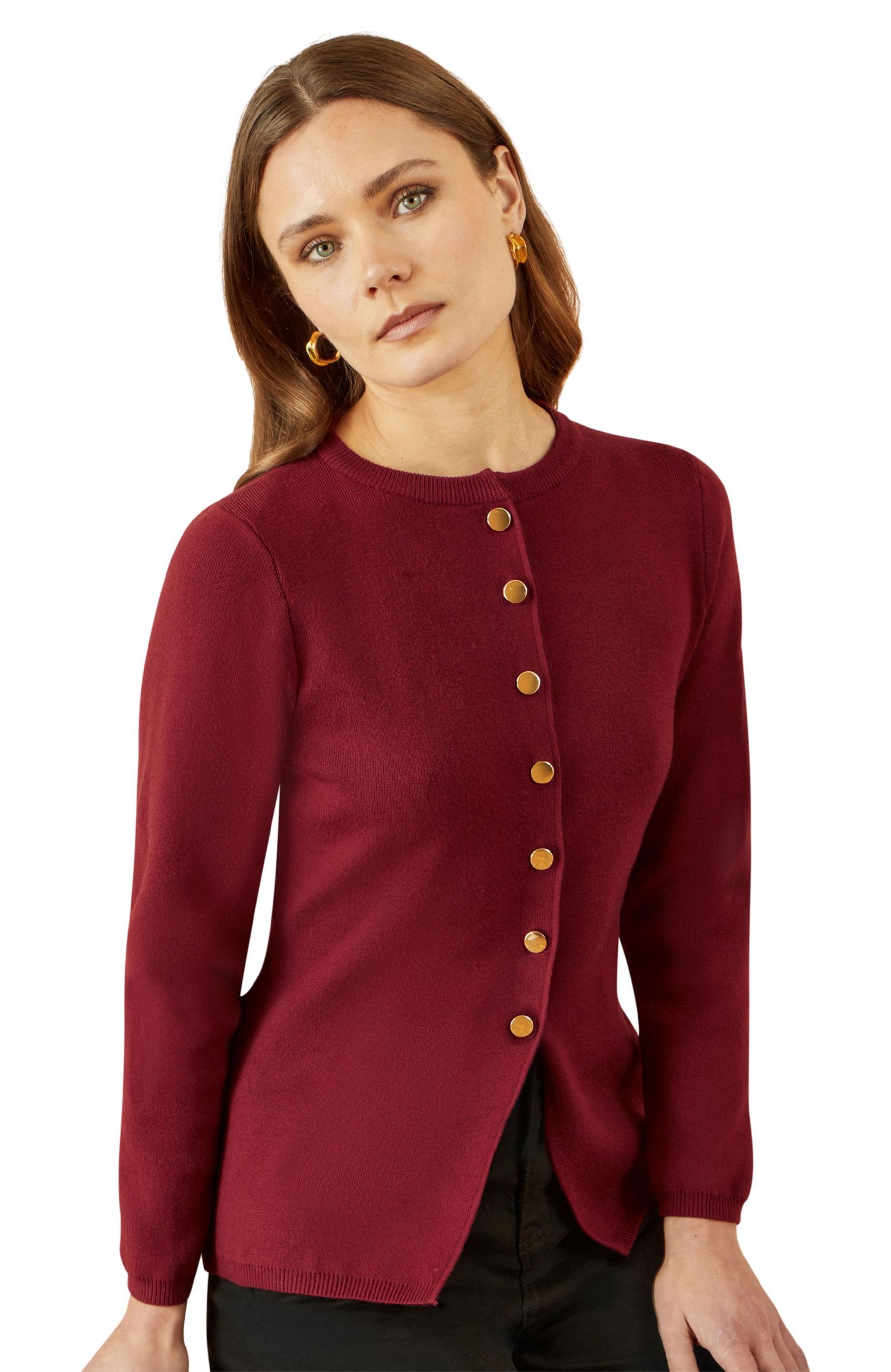 Women's Chic Peplum Button Up Cardigan