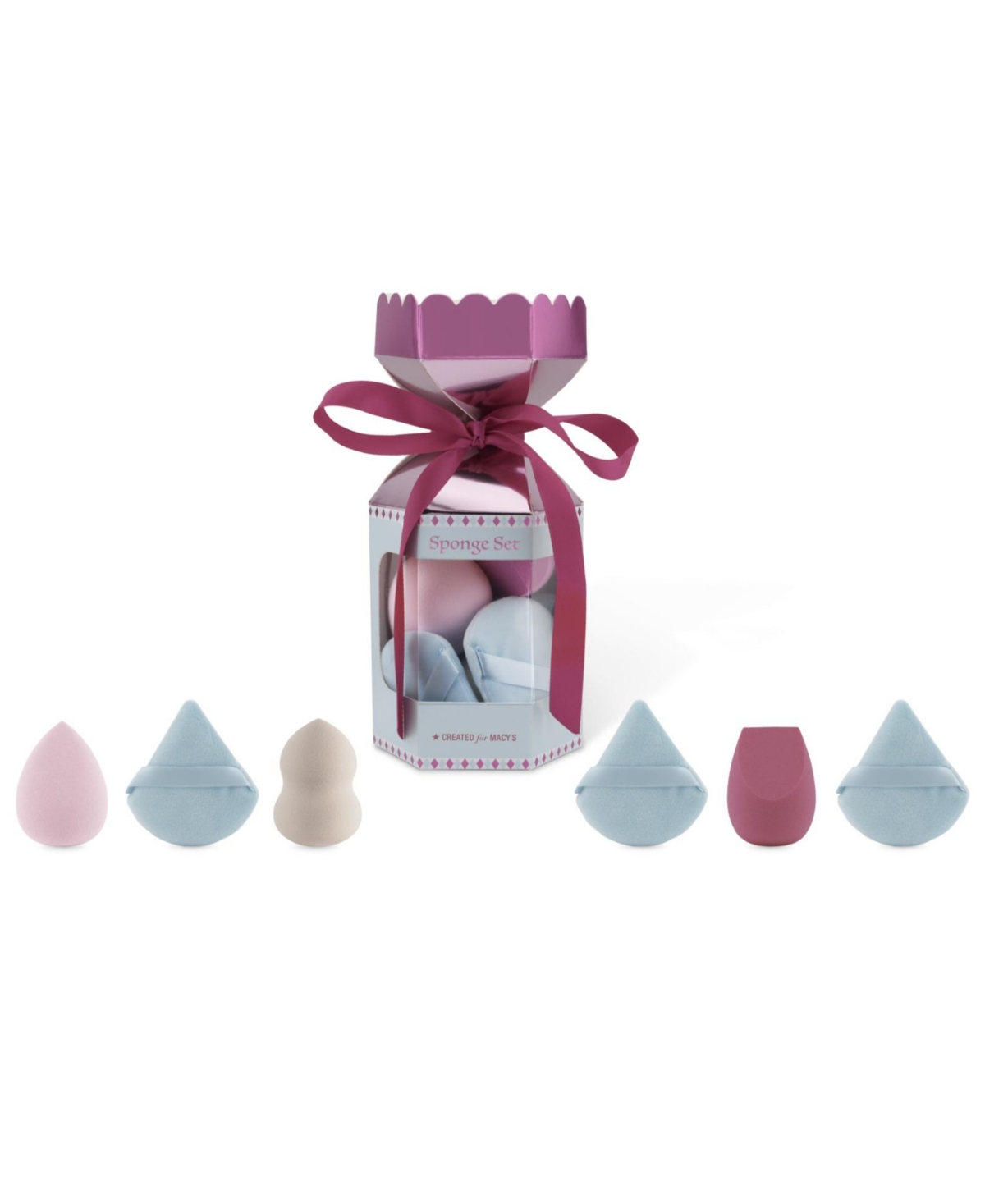 Created For Macy's 6-pc. Makeup Sponge Set In Transparent