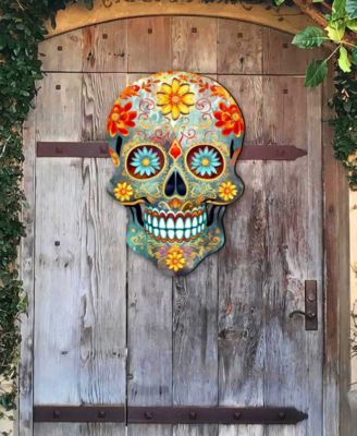 Sugar Skull Holiday Door D&eacute;cor